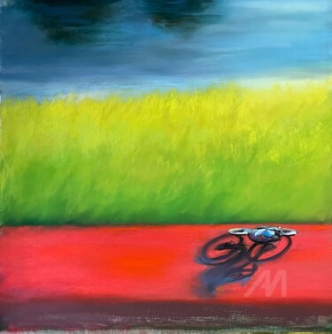 Elberadweg Drawing titled "Elberadweg" by Julia Suptel, Original Art, Pastel