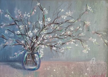 Drawing titled "Delicate fragrance" by Julia Suptel, Original Artwork, Pastel