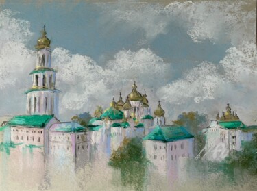 Disegno intitolato "Lavra" da Julia Suptel, Opera d'arte originale, Pastello