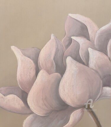Dessin intitulée "Delicate petals" par Julia Suptel, Œuvre d'art originale, Pastel