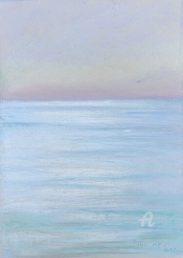 Desenho intitulada "Serenity" por Julia Suptel, Obras de arte originais, Pastel