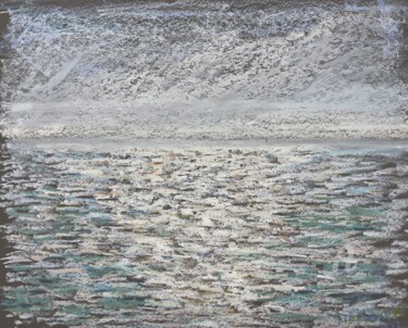 Σχέδιο με τίτλο "November waters" από Julia Suptel, Αυθεντικά έργα τέχνης, Παστέλ