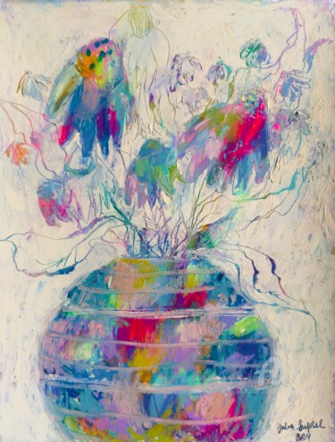 Pintura titulada "Almost abstract" por Julia Suptel, Obra de arte original, Pastel
