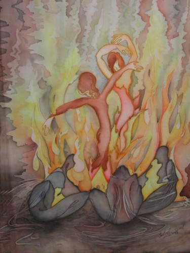 Ремесла под названием "Dance of fire" - Julia Zisman, Подлинное произведение искусства
