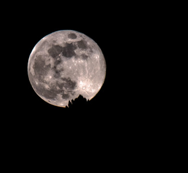Photographie intitulée "Super Lune des Fleu…" par Julie Beretti, Œuvre d'art originale, Photographie numérique