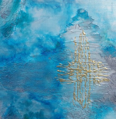Malarstwo zatytułowany „Not a cross” autorstwa Julie Bevan, Oryginalna praca, Akryl Zamontowany na Drewniana rama noszy