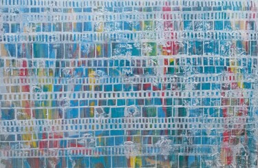 Картина под названием "In Motion" - Julie Bevan, Подлинное произведение искусства, Акрил Установлен на Деревянная рама для н…