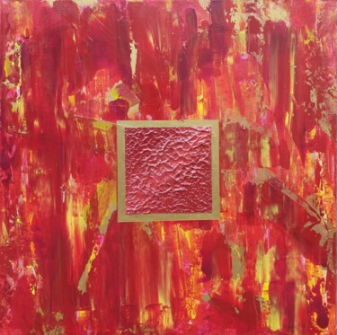 Картина под названием "Lightbox" - Julie Bevan, Подлинное произведение искусства, Акрил Установлен на Деревянная рама для но…