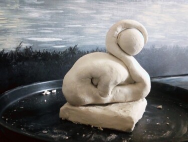 Sculpture intitulée "Genesis" par Julie Dratwiak, Œuvre d'art originale, Argile