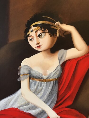 Schilderij getiteld "L impératrice Josép…" door Julie Mallard (Elisabetha), Origineel Kunstwerk, Acryl
