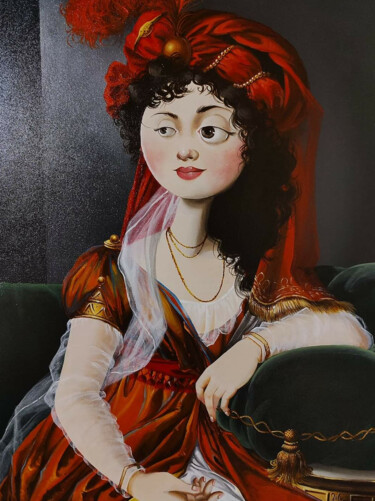 Peinture intitulée "Princess Anna Alexa…" par Julie Mallard (Elisabetha), Œuvre d'art originale, Acrylique