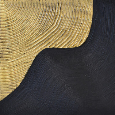 Peinture intitulée "Golden coasts - 2" par Julie Max, Œuvre d'art originale, Acrylique Monté sur Châssis en bois