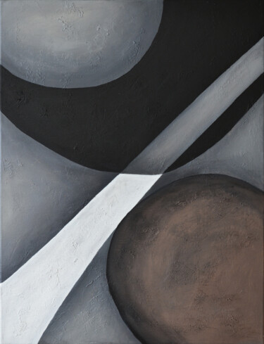 Pittura intitolato "Geometric abstracti…" da Julie Max, Opera d'arte originale, Acrilico Montato su Telaio per barella in le…
