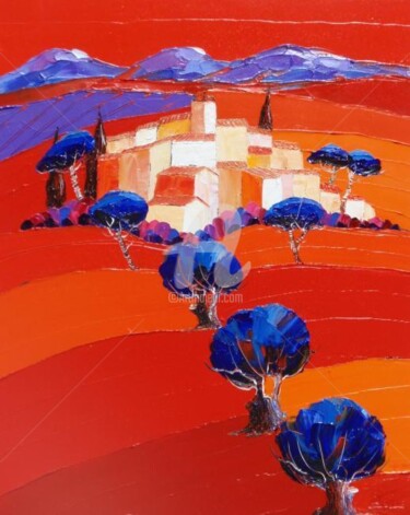 Peinture intitulée "Haute Provence" par Julie Pioch, Œuvre d'art originale, Huile