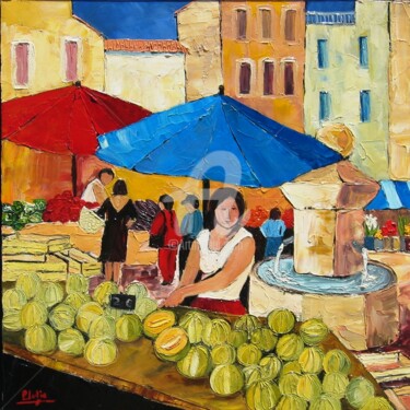 Painting titled "Saveurs de Provence" by Julie Pioch, Original Artwork, Oil