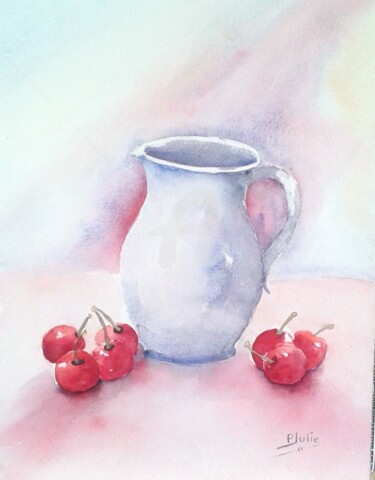 Painting titled "" Julie mois de Mai…" by Julie Pioch, Original Artwork, Watercolor