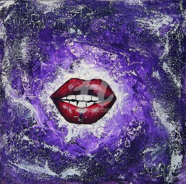 Peinture intitulée "Lèvre 1" par Julie Gélinas (Junas), Œuvre d'art originale, Acrylique