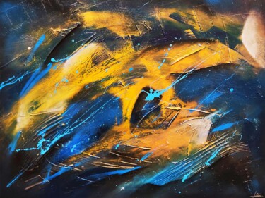 Pintura intitulada "Abysse" por Julien Abstrait, Obras de arte originais, Acrílico