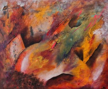 Pittura intitolato "Alchimie" da Julien Abstrait, Opera d'arte originale, Acrilico