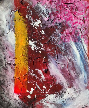 Pittura intitolato "Samouraï" da Julien Abstrait, Opera d'arte originale, Acrilico