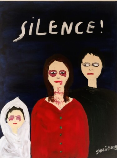 Peinture intitulée ""Silence"" par Julien.B, Œuvre d'art originale, Acrylique