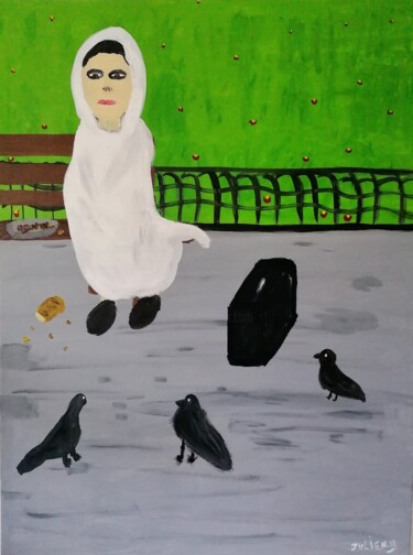Peinture intitulée "Loneliness" par Julien.B, Œuvre d'art originale, Acrylique