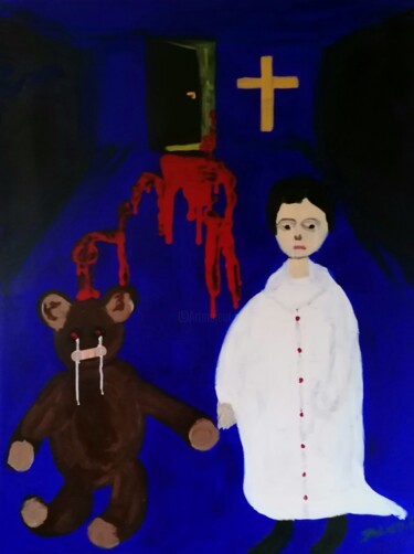 Painting titled "Forbidden confession" by Julien.B, Original Artwork, Acrylic