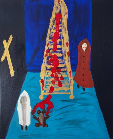 Painting titled "After confession" by Julien.B, Original Artwork, Acrylic