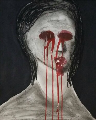 Dessin intitulée "Sans titre 2" par Julien.B, Œuvre d'art originale, Pastel