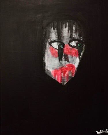 Pintura titulada "Une nuit à Gaza" por Julien.B, Obra de arte original, Acrílico Montado en Bastidor de camilla de madera