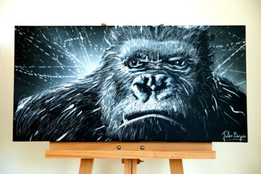 Peinture intitulée "King Kong" par Julien Burgain, Œuvre d'art originale, Acrylique