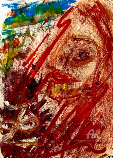 Pittura intitolato "Carma" da Julien Danaux (Artdanaux), Opera d'arte originale, Acquarello