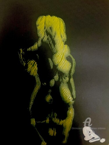 Dessin intitulée "Nue série 1 #3" par Julien Danaux (Artdanaux), Œuvre d'art originale, Aquarelle