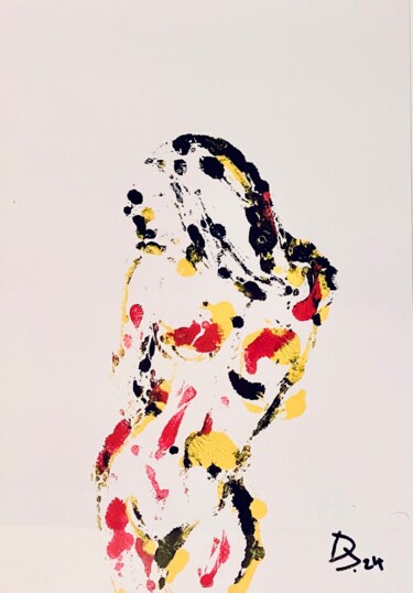 Peinture intitulée "Nue série 1 # huile…" par Julien Danaux (Artdanaux), Œuvre d'art originale, Huile