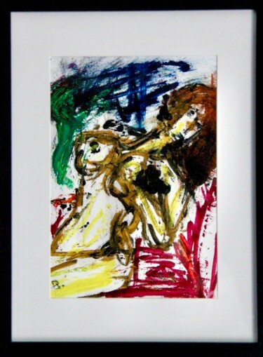 Painting titled "Ambiance du soir" by Julien Danaux (Artdanaux), Original Artwork, Oil