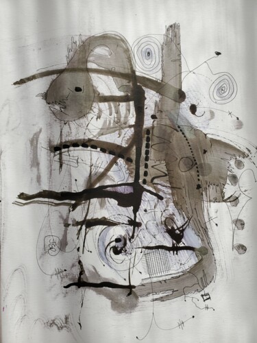 图画 标题为“Signature” 由Julien Grelier, 原创艺术品, 墨