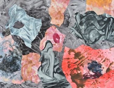 Malerei mit dem Titel "collage" von Julien Huber, Original-Kunstwerk, Acryl