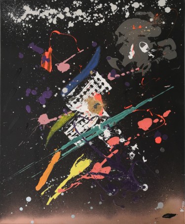 Malerei mit dem Titel "Greysis" von Julien Kreiss, Original-Kunstwerk, Acryl