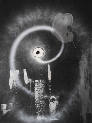 Картина под названием "Nightcity" - Julien Kreiss, Подлинное произведение искусства, Акрил