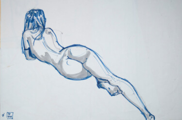 Drawing titled "Life drawing #2322" by Julien Lemaire, Original Artwork, Marker