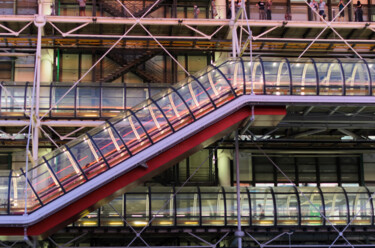 Fotografie getiteld "Le Centre Pompidou" door Julien Muller, Origineel Kunstwerk, Digitale fotografie