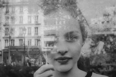 Fotografia intitolato "La fille à la sucet…" da Julien Muller, Opera d'arte originale, Fotografia digitale