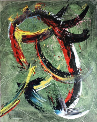 Painting titled "LIBERTE" by Julien Paterne, Original Artwork, Acrylic