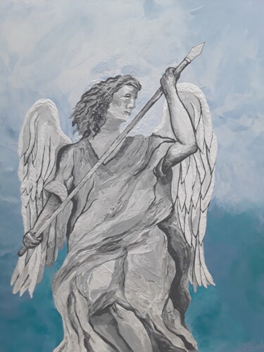 Peinture intitulée "Archange" par Julien Rault, Œuvre d'art originale, Acrylique