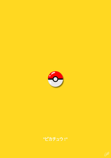 Digitale Kunst mit dem Titel "Pokemon" von Julien Rouleau, Original-Kunstwerk, Digitale Malerei