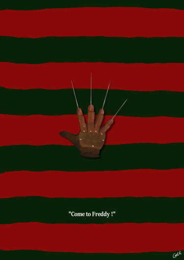 Arts numériques intitulée "Freddy" par Julien Rouleau, Œuvre d'art originale, Peinture numérique