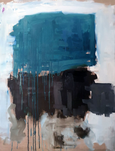 Peinture intitulée "Bleu" par Julien Gacon, Œuvre d'art originale, Huile