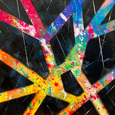 Split Peinture intitulée "Split" par Julien Guénard, Œuvre d'art originale, Acrylique