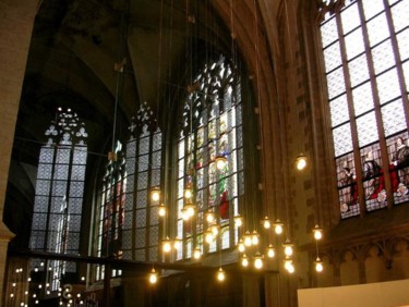 Photographie intitulée "cathédrale d'Anvers" par Jusama, Œuvre d'art originale
