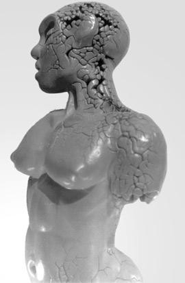 Sculpture intitulée "Asséché" par Julien S, Œuvre d'art originale, Céramique